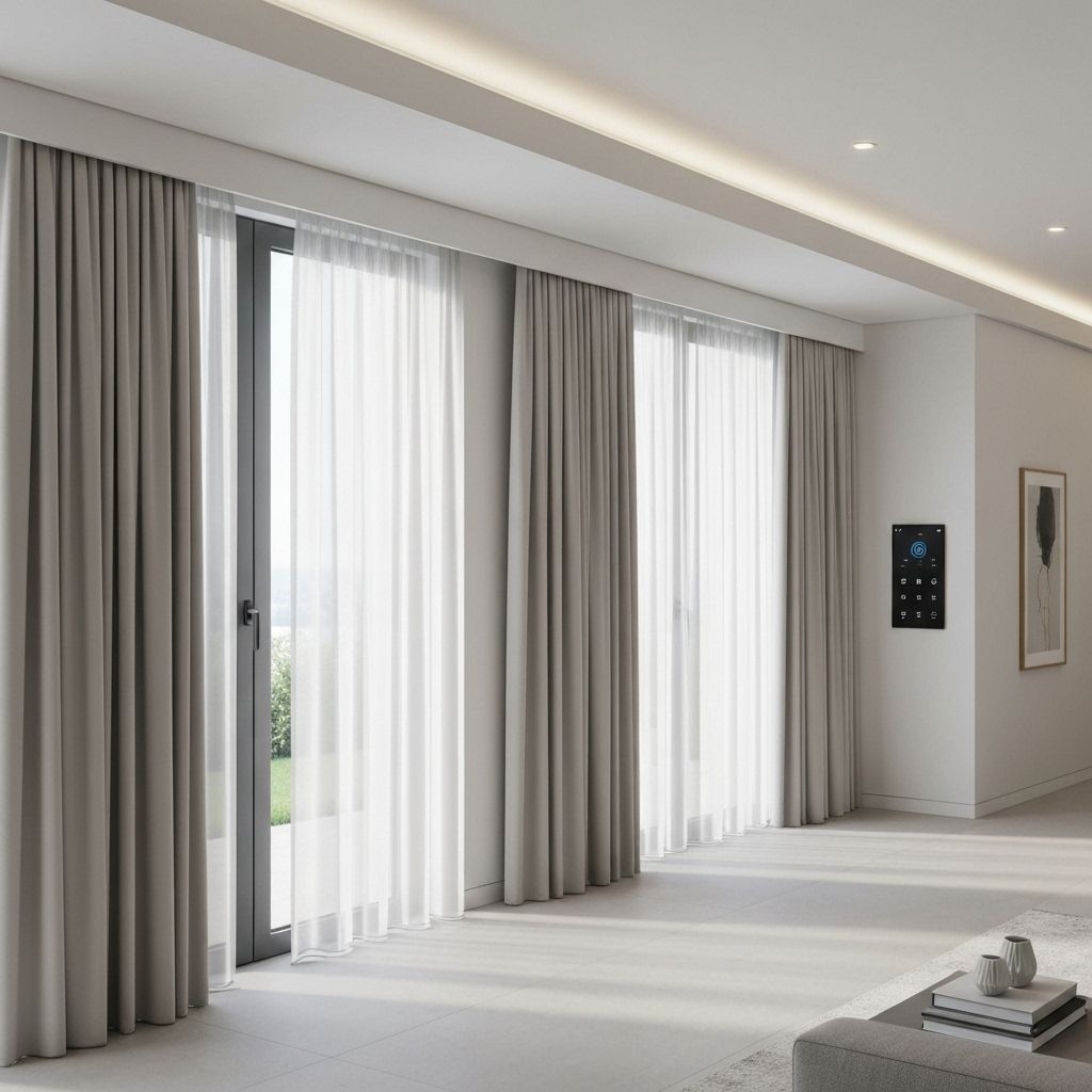 Автоматизированные шторы в интерьере умного дома