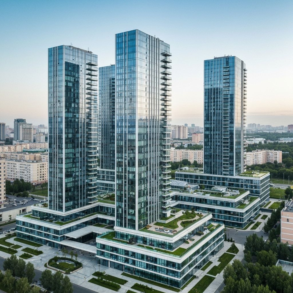 Проект умного дома Жилой комплекс в Астана - 12000 м²
